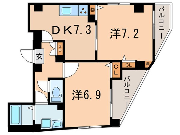 ランズ池袋の物件間取画像